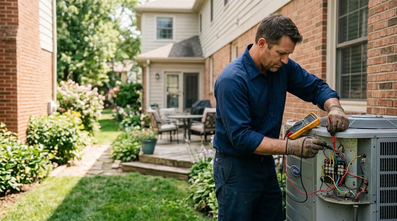 HVAC technician working near Rochester, MN